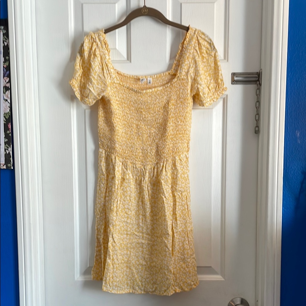 Yellow & White Sundress